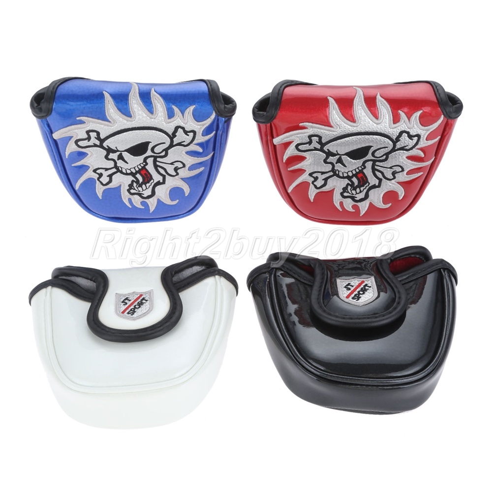Cool Skull Style Mallet Style Golf Putter Head Cover Headcover